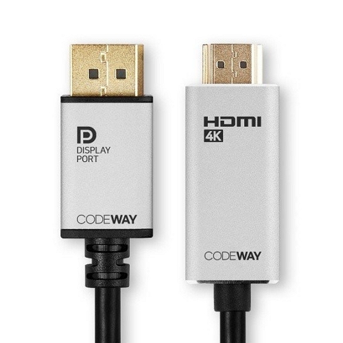 티에프엔아이엔씨 코드웨이 4K 60Hz DP to HDMI 변환 케이블 (CH14DH1M5, 1.5m)