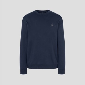 Essential 남녀공용 로고 자수 스웨트 셔츠 네이비_BC5741E03R