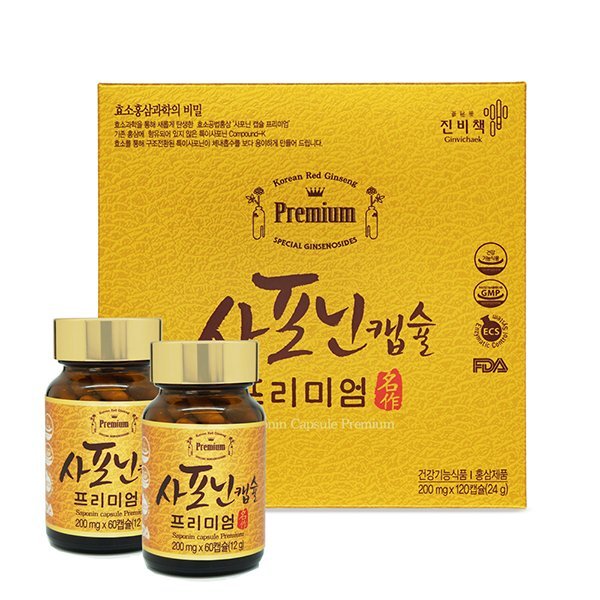 진비책 사포닌 캡슐 프리미엄 60캡슐 2개입 세트