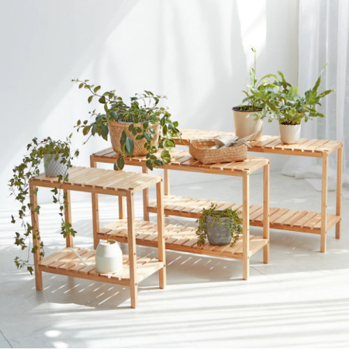 우디홈 원목 화분정리대 1000 대형