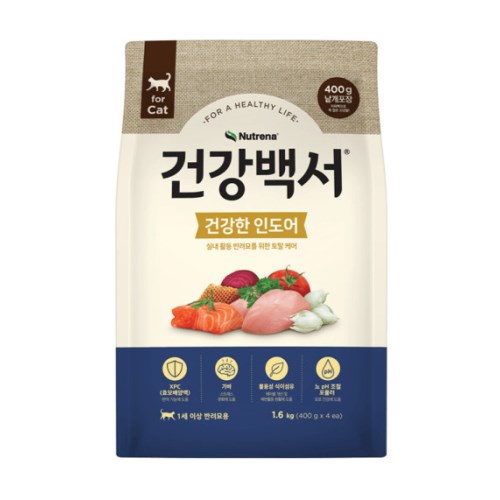뉴트리나 캣 건강백서 건강한 인도어 1.6kg (1개)_이미지