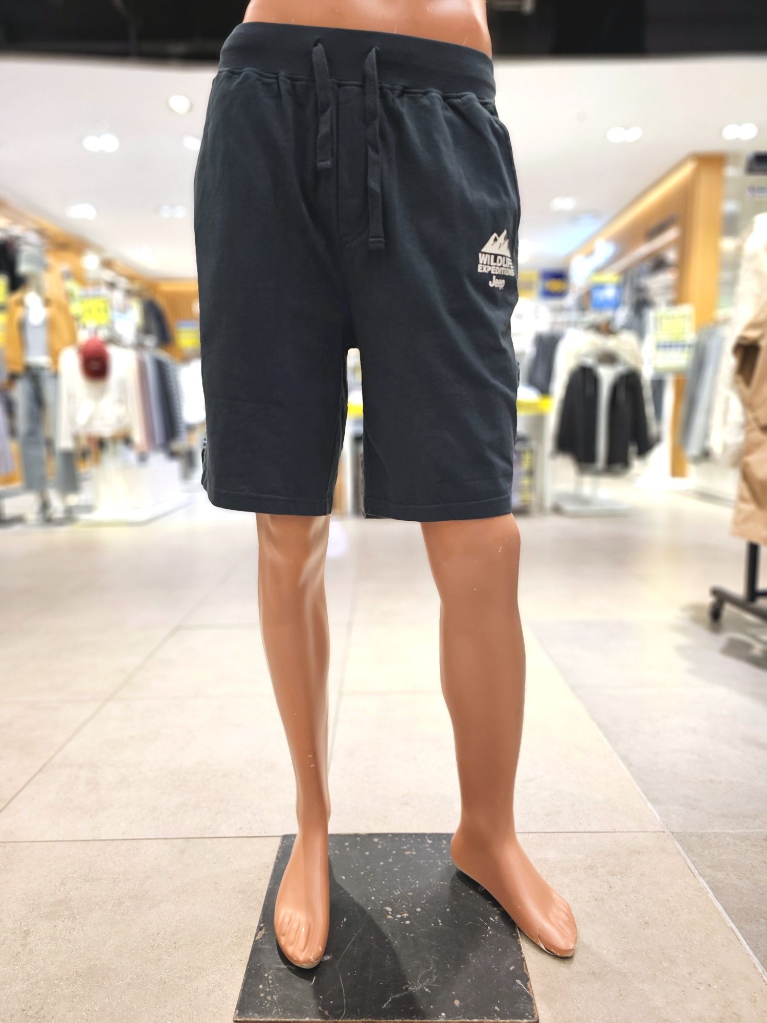 JEEP 남녀공용 마운틴 로고 5부 트레이닝 반 바지 JO8TSUU995 586173