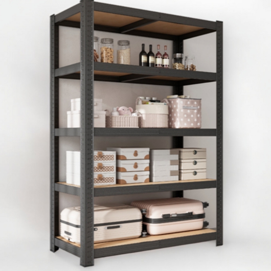 BMYX 5단 튼튼 간단 조립식 철제 앵글 선반 1000_이미지