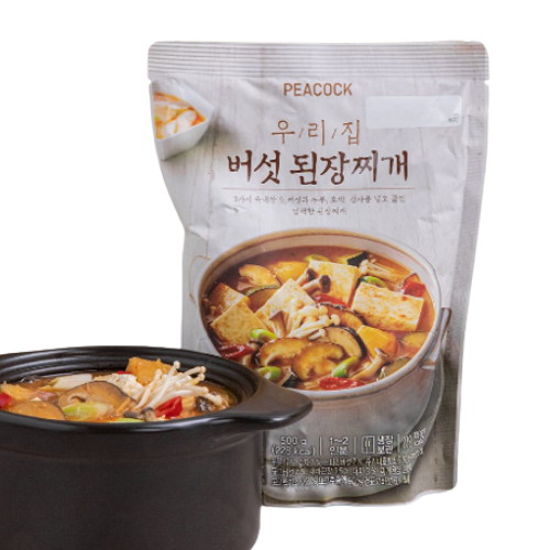 이마트 피코크 우리집 버섯된장찌개 500g (1개)