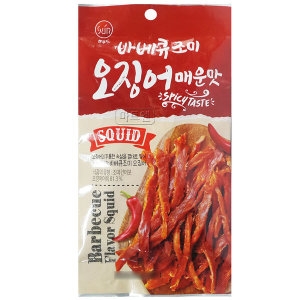 썬푸드 바베큐 조미 오징어 매운맛 30g X 5개
