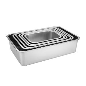 사각 대형 스텐밧드 업소용 식당 트레이 반찬용기_이미지