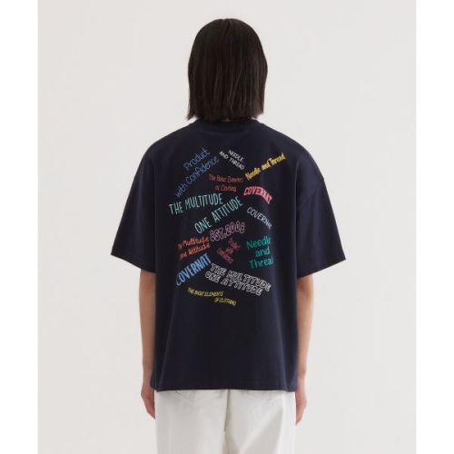 Ŀ���� COVERNAT ��Ƽ Ÿ���� �׷��� Ƽ���� Dark Navy CO2502ST52DN