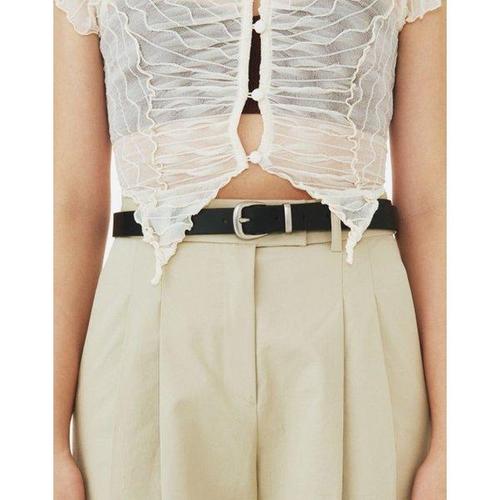 질스튜어트뉴욕 프리미엄 통가죽 벨트 JABE3F120BK_이미지