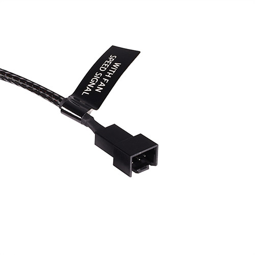 ALPHACOOL Y형 스플리터 3pin to 3x3-pin 케이블 (0.3m, 블랙)_이미지