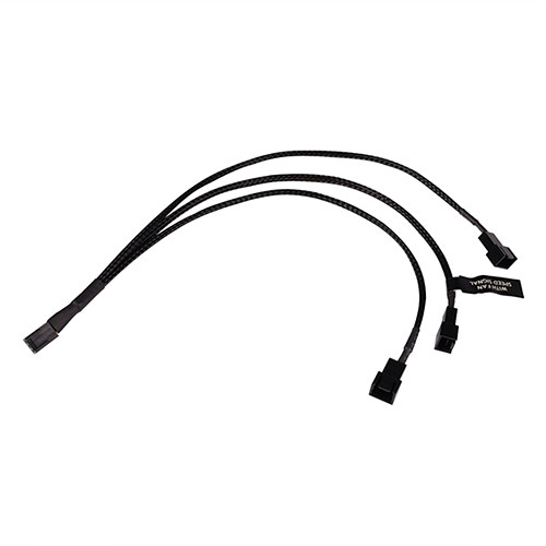 ALPHACOOL Y형 스플리터 3pin to 3x3-pin 케이블 (0.3m, 블랙)_이미지