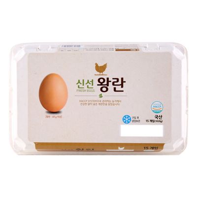 홈플러스 좋은상품 친환경 신선 왕란 15구 (1개)_이미지