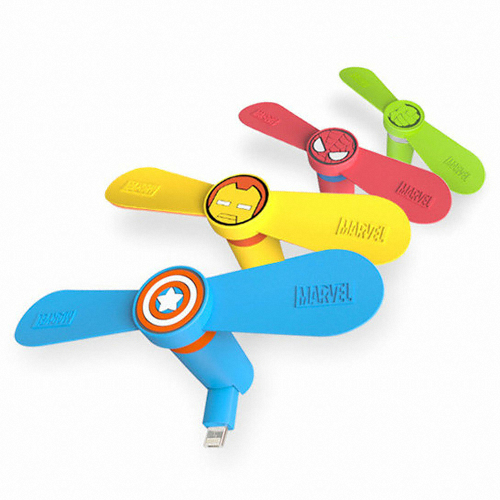 마블 카와이 어벤져스 스마트폰 미니선풍기