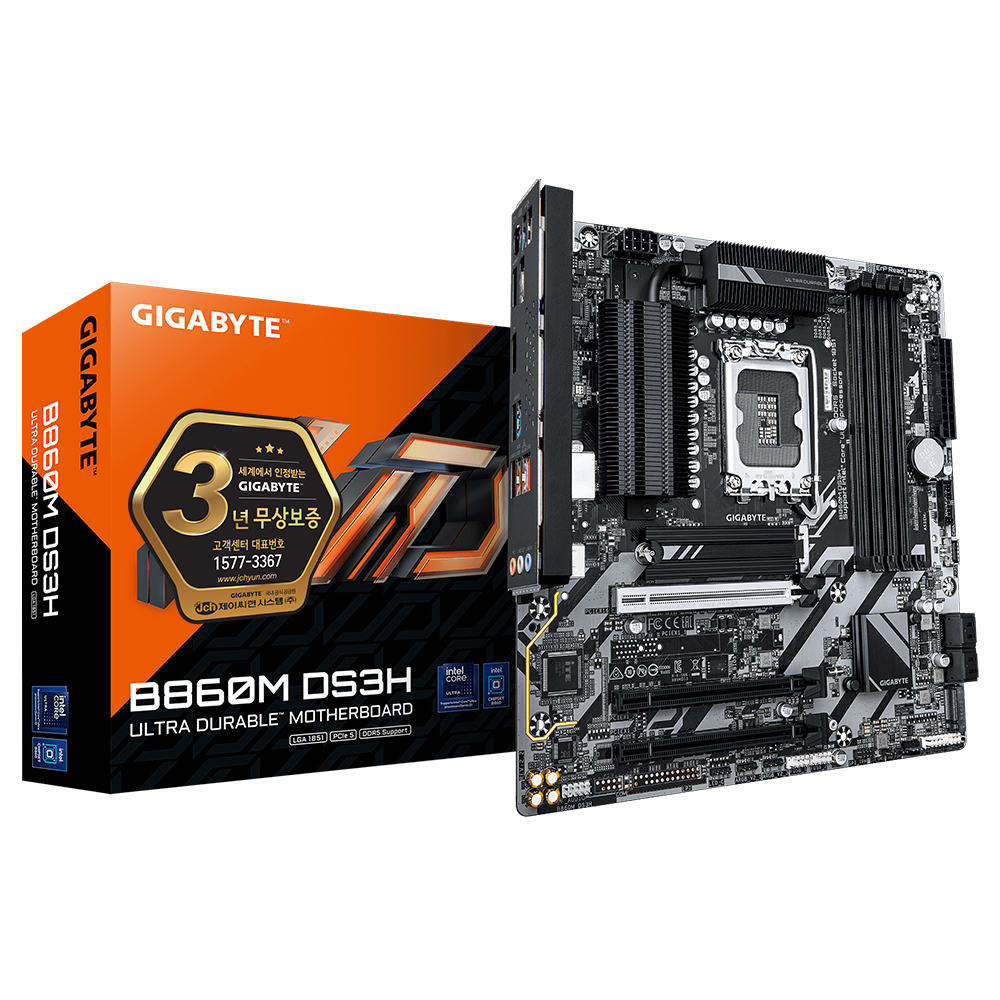 GIGABYTE B860M DS3H 제이씨현이미지입니다. 누르면 해당 게시물로 새창이동합니다.