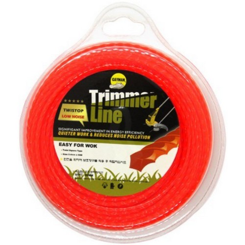 카이만 예초기 나일론줄 꽈배기타입 2.4mm x 50m_이미지