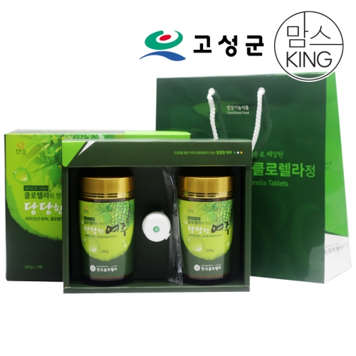 고성군 한국클로렐라 당당한여주 200gx2통 선물세트