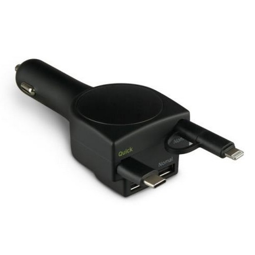 청연MnS naVee 33W 카차저 차량용 롤러블 멀티 고속 충전기 NV136-CMC41