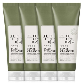 <b>미라</b>화장품 우유에빠지다 녹차 우유 폼클렌징 220ml