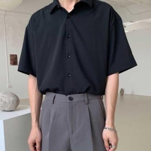 포맨 반팔시크 셔츠 여름 댄디 남친룩 코디 무지 남방 S31580800