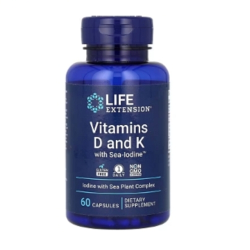 라이프익스텐션 바다 요오드 함유 비타민D 및 K 60캡슐_이미지