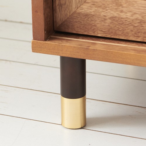 보루네오하우스 엘리브 라탄 원목 낮은 거실장 2000_이미지