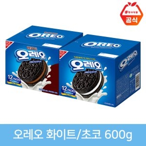크래프트 오레오 초콜릿 샌드위치 쿠키 화이트크림 600g (1개)_이미지