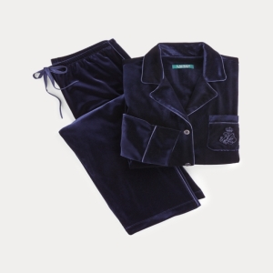  폴로랄프로렌 Embroidered Velvet Pajama Set 상품이미지