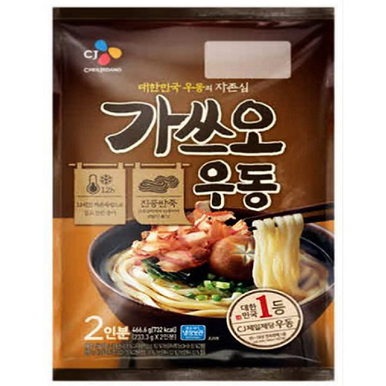 CJ제일제당 가쓰오 우동 2인분 466.6g (3개)