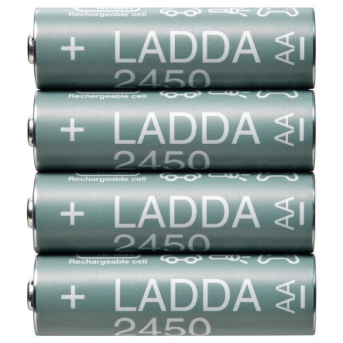 라다 충전건전지 충전지 HR6 AA 1.2V 2450mAh 4pcs 905a065a28