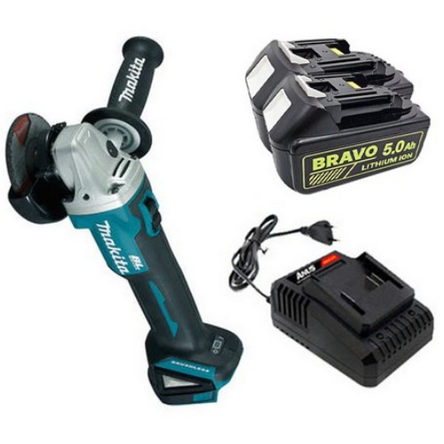 마끼다 DGA404 + BRAVO 배터리 (5.0Ah, 배터리 2개)_이미지