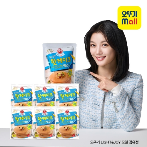 오뚜기 LIGHT&JOY 당을줄인 핫케이크믹스 400g (6개)_이미지