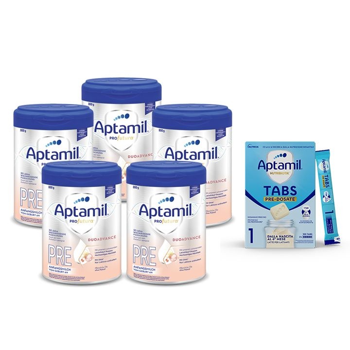 압타밀 프로푸트라 듀오 어드밴스 프레 800g x 5개 + 이지탭스 1단계 479g(해외구매)