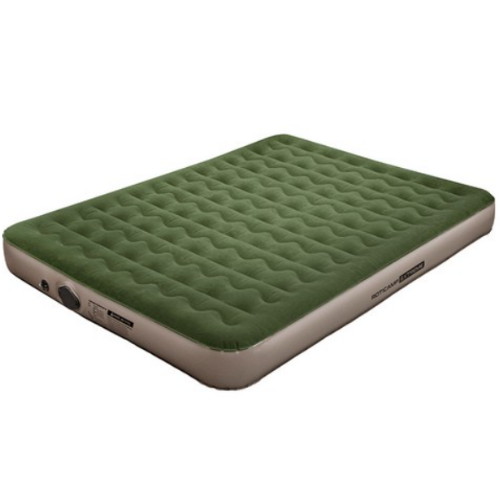 로티캠프 에어침대 캠핑 자충 에어매트 퀸 카키 22cm (152x203)