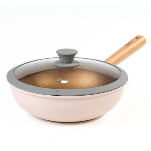 올비아 실리콘 유리 뚜껑 냄비 프라이팬 덮개 다용도 커버 4타입 손잡이 18cm_이미지