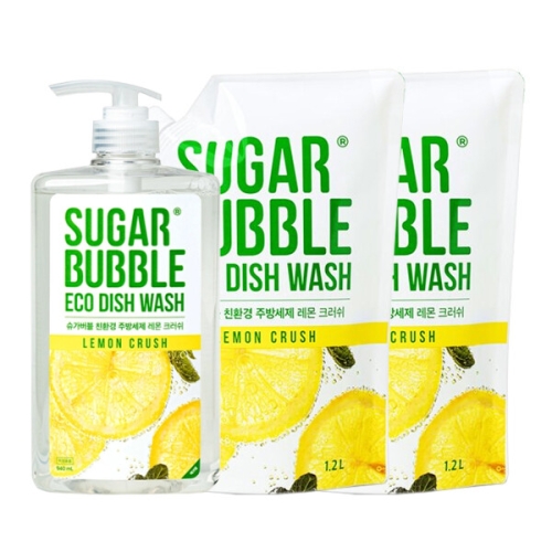 친환경 주방세제 레몬 크러쉬 940ml + 리필 1.2L