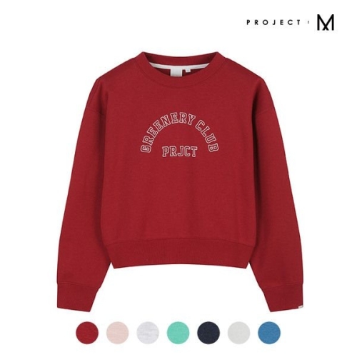 프로젝트엠 여성 PRJCT 크루넥 크롭 플리스 맨투맨_EYD4TR2810_이미지