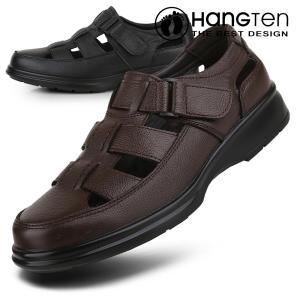 소가죽 시원한 찍찍이 여름구두 캐주얼 컴포트화 남자샌들