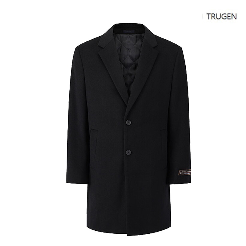 트루젠 FW 블랙 캐시미어 혼방 체스터 코트 J-TFW0-CL100-450