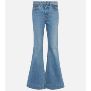 스텔라매카트니 NB04 여성 청바지 High rise flared jeans P008_이미지