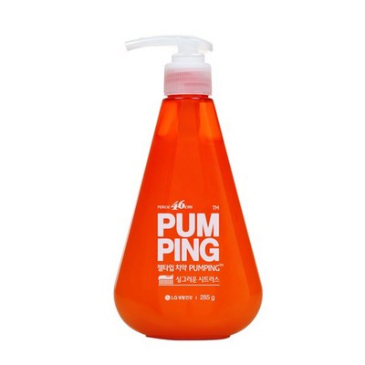 페리오 46cm 펌핑치약 화이트케어 285g (5개)_이미지