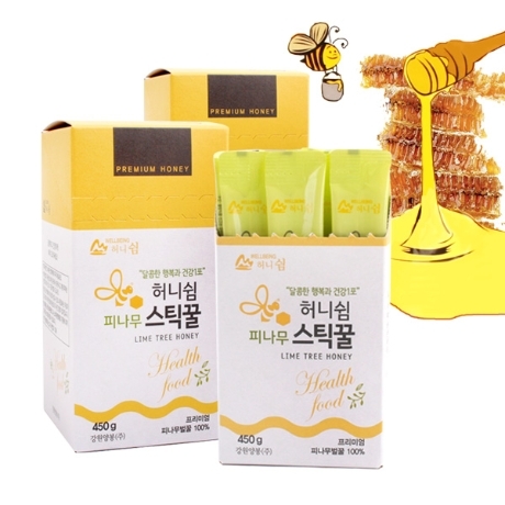 강원양봉 허니쉼 피나무 스틱꿀 30포 (3개)