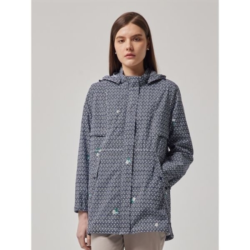 패션그룹형지 크로커다일 레이디 허리 스트링 프린트 점퍼 네이비 CLCSJP204