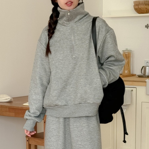 아이우먼 오픈카라지퍼기모긴팔티 RDT175M411 빅사이즈