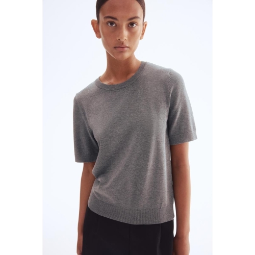 HM 브랜드관 파인니트 탑 그레이 멜란지 1260797009