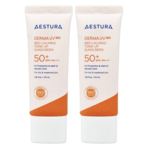 에스트라 더마 UV 365 레드 진정 톤업 선크림 40ml (2개)_이미지