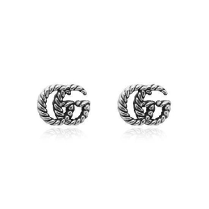 구찌 마몬트 더블 G 토르숑 실버 귀걸이 YBD627755001_이미지