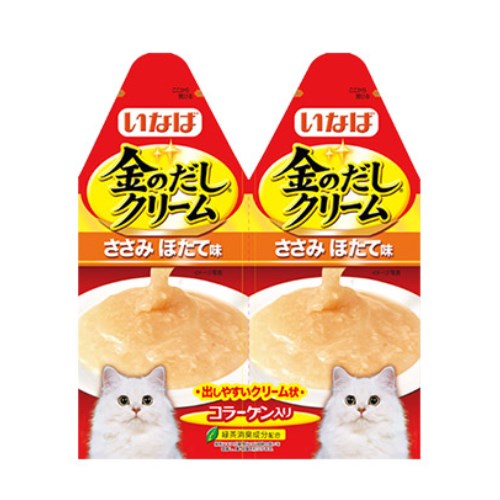 이나바 캣 챠오 금빛육수크림 닭가슴살&가리비 IC-83 60g (30g x 2p) (1개)_이미지