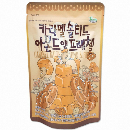 HBAF 카라멜 솔티드 아몬드 앤 프레첼 120g (4개)_이미지