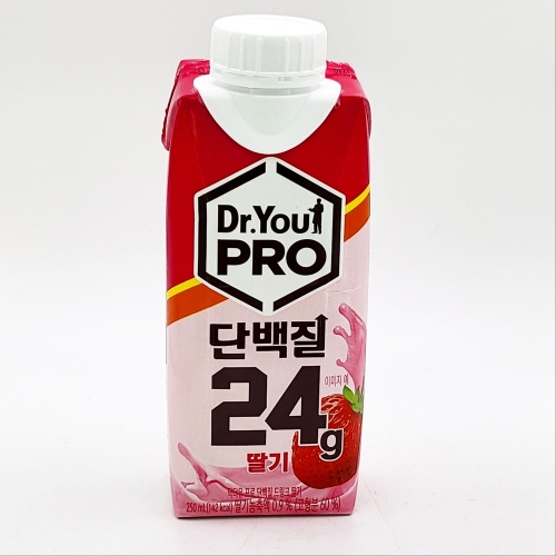 오리온 닥터유 단백질 프로 드링크 딸기 250ml (16개)