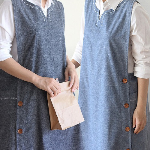 ㅤ빅사이즈 자수앞치마_이미지