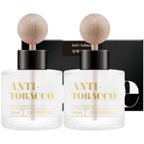 더허브샵 바이향 라홈 카 디퓨저 담배냄새제거 50ml (2개)